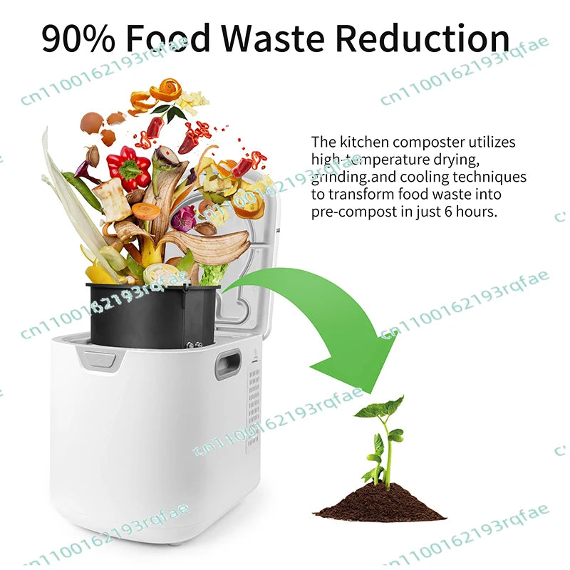 Latest Fully Automatic Kitchen Organic Food Waste Ingredient Recycling Composter Smart Home Electric Food Waste Composter