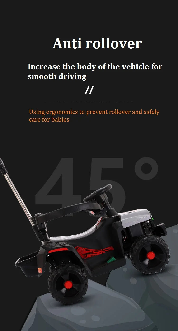 Remote Control 1-6-Year-Old Children's Electric Four-Wheel Motorcycle Off-Road Vehicle Can Accommodate Passengers
