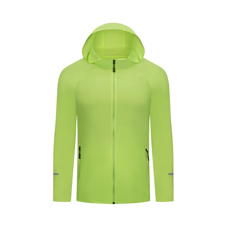 2026 Autumn Long-Sleeve Hoodie Quick-Dry Outdoor Windproof Jacket Four-Way Stretch Running Coat