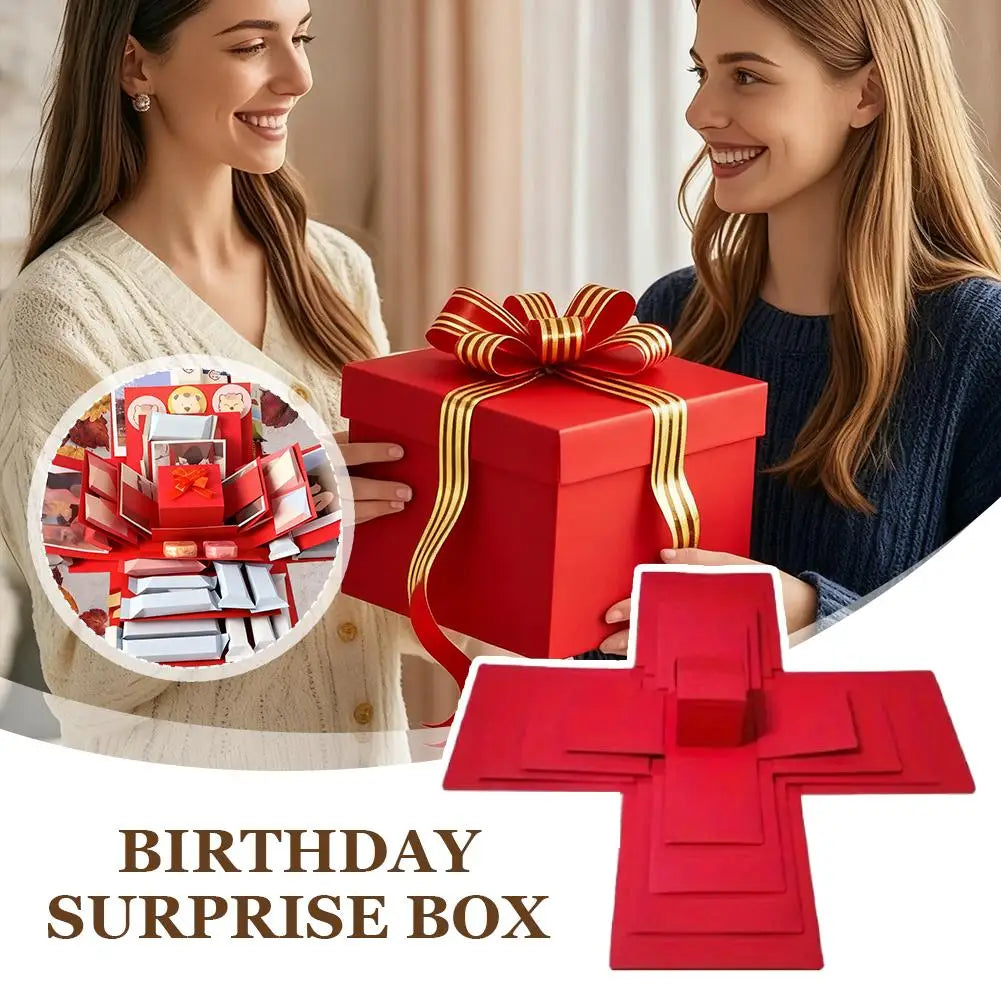 Creative 5-Layer Explosion Gift Box Ceremonial Various Gifts By Yourself Mysterious For Birthday Wedding Self-made Gift Box