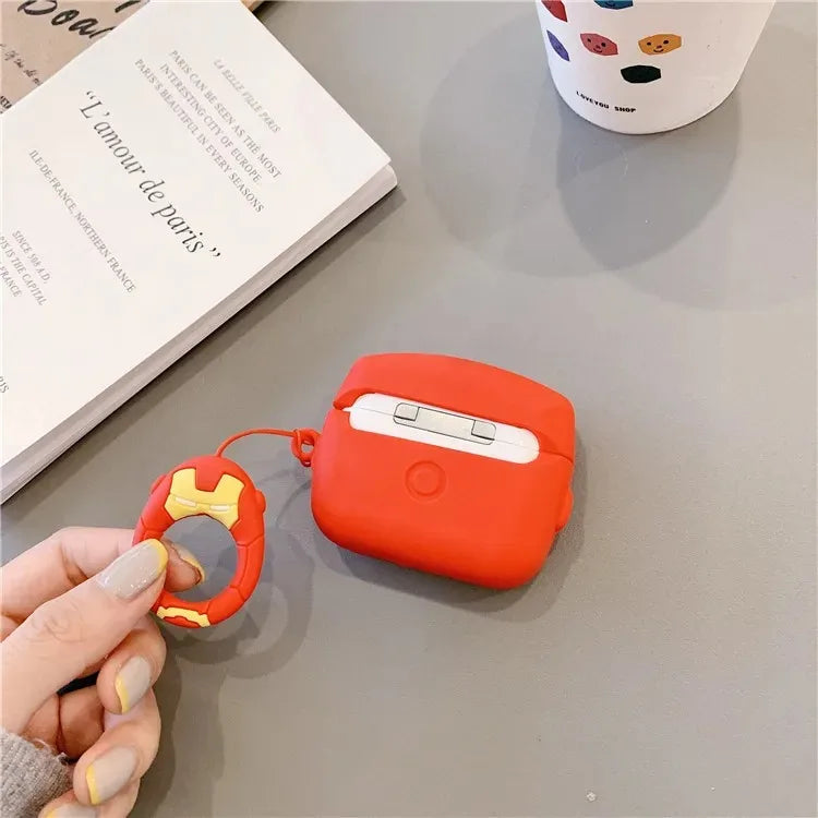 Venom For Airpods Pro 3 pro 2 Case Spider-Man Iron Man Captain America Protective Earphone Silicone Cover For Airpods 1 2 3 4