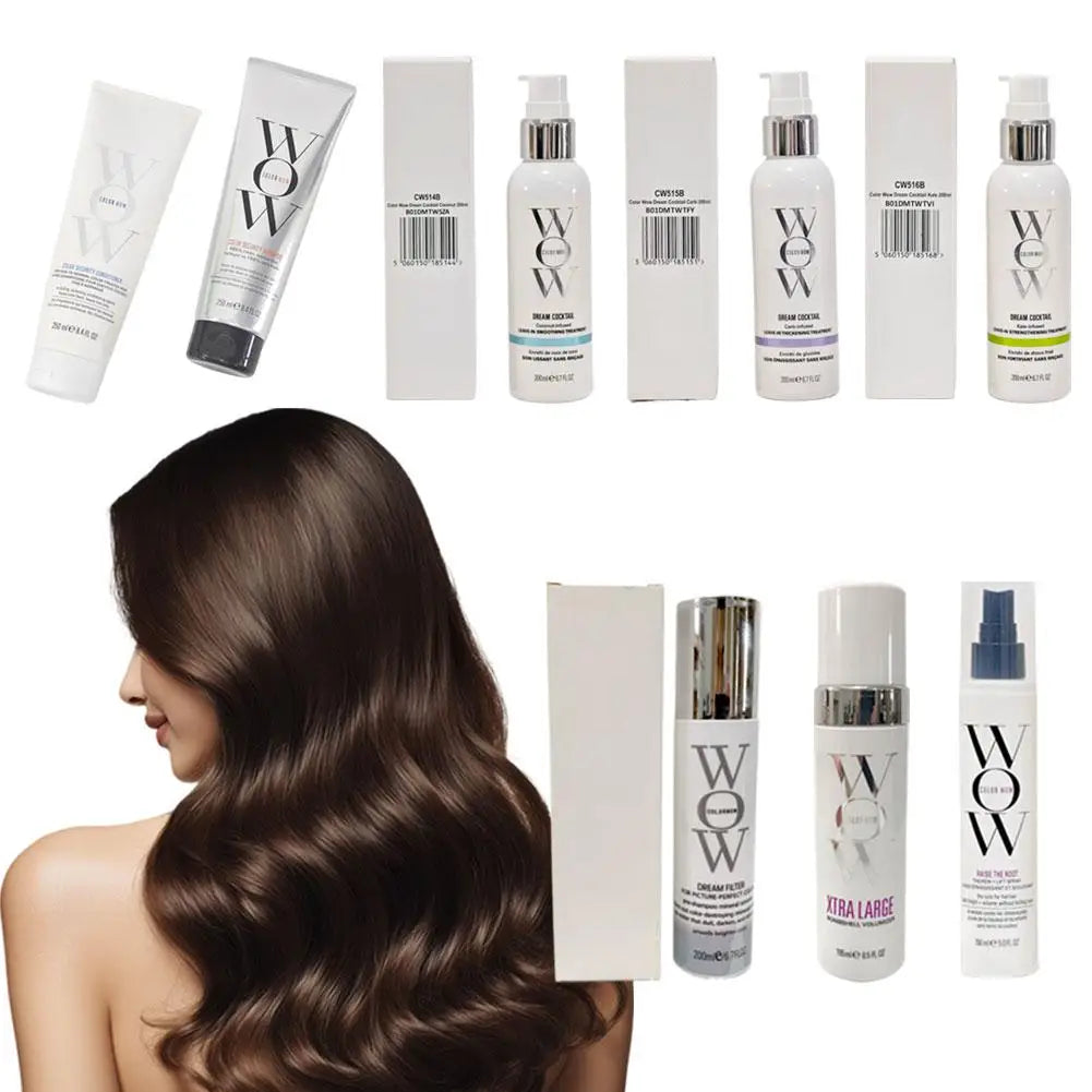Colorn Wow Anti-Frizz Conditioner Mousse Volume Defining Spray Super Natural Softness Root Smoothing And Smoothing Hair Serum
