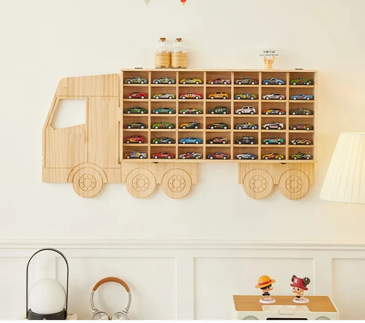 Car Shape Wall Display Stand Children's Room Animal Model Display Stand Popular Character Shelf KidsToys Wall Mount Bracket