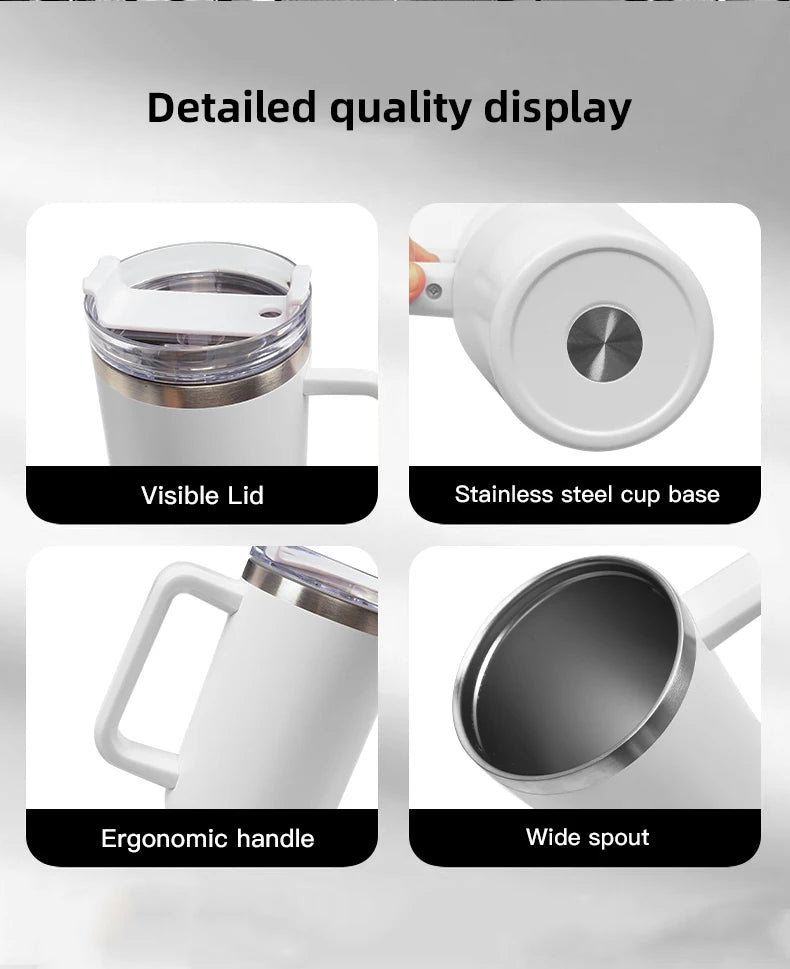 Car Straw Cup Large Capacity Portable Car Outdoor Insulated Cup For Dodge Ram Durango Charger SRT Dart Journey Avenger Caliber