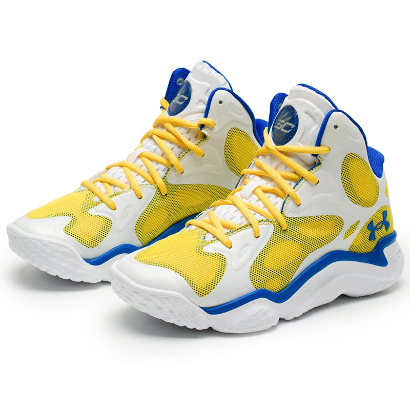 Under Armour Men's and Women's Shoes, Sports Shoes for Competition and Training, Practical, Comfortable, Cushioning, Wear-Resistant, Breathable Basketball Shoes 3026640-100