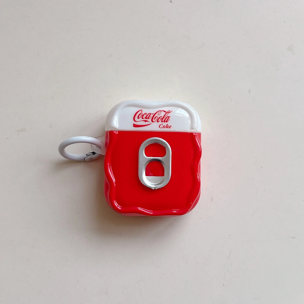 3D Fun Cola Earphone Men's Women's Protective Cover Suitable for Airpodspro3 pro2 pro Airpods4 3 2 1 Shockproof Protective Cover