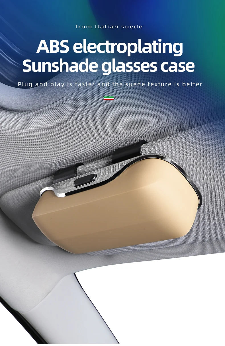 Exclusive for Tesla model 3 model Y model S model X Cybertruck Sunglasses Holder Sun Visor Clip On ABS Eyeglass Case