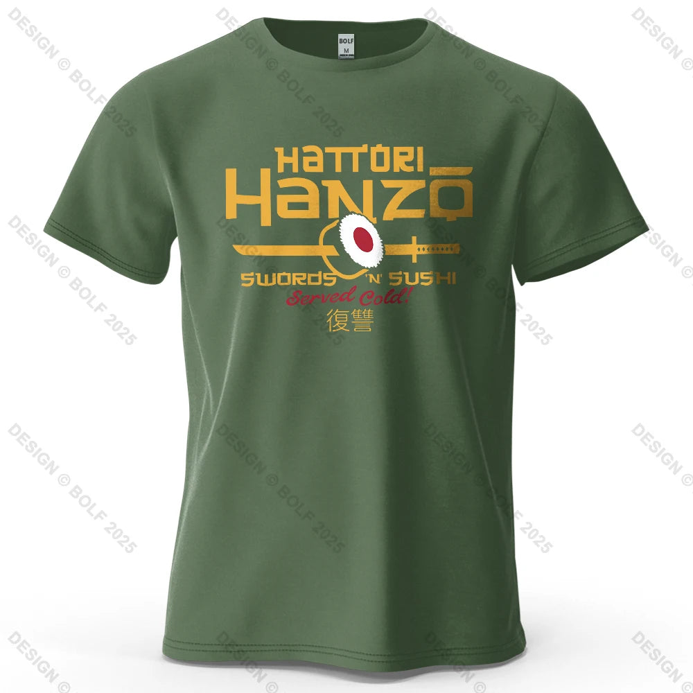  Hattori Hanzo anime graphic t-shirt
