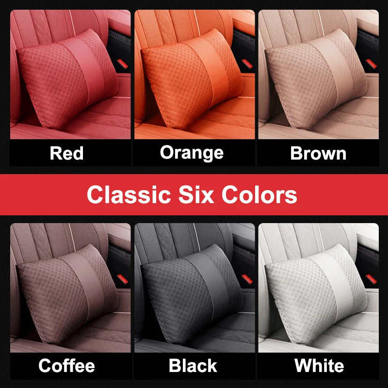 1pcs Car Headrest/Lumbar Support Neck Pillow Waist Cushion For Honda Civic Accord Vezel Fit CRV HRV Crz Hrv Polit Jazz Jade