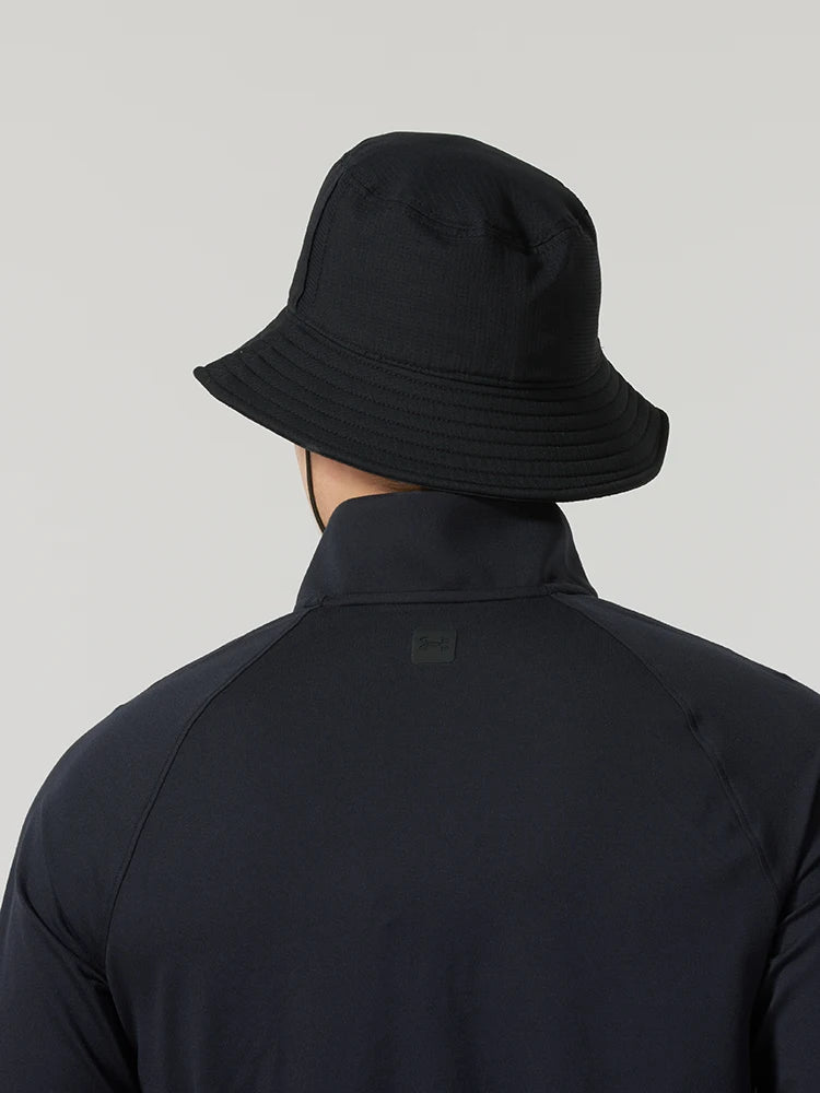 Under Armour Men's Hat, Fashionable Black Simple Fisherman's Hat, Comfortable, Breathable, Casual Fishing Sun Hat 1361527-001