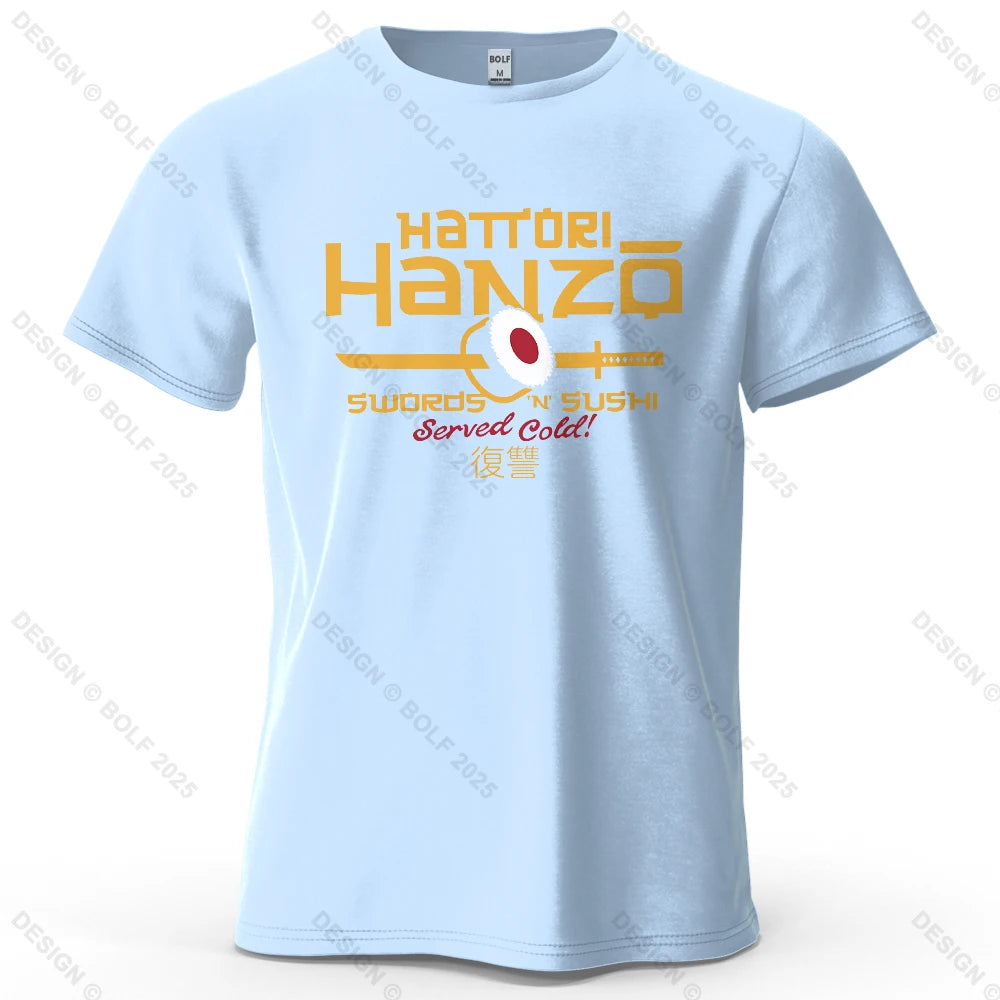 Hattori Hanzo anime graphic t-shirt