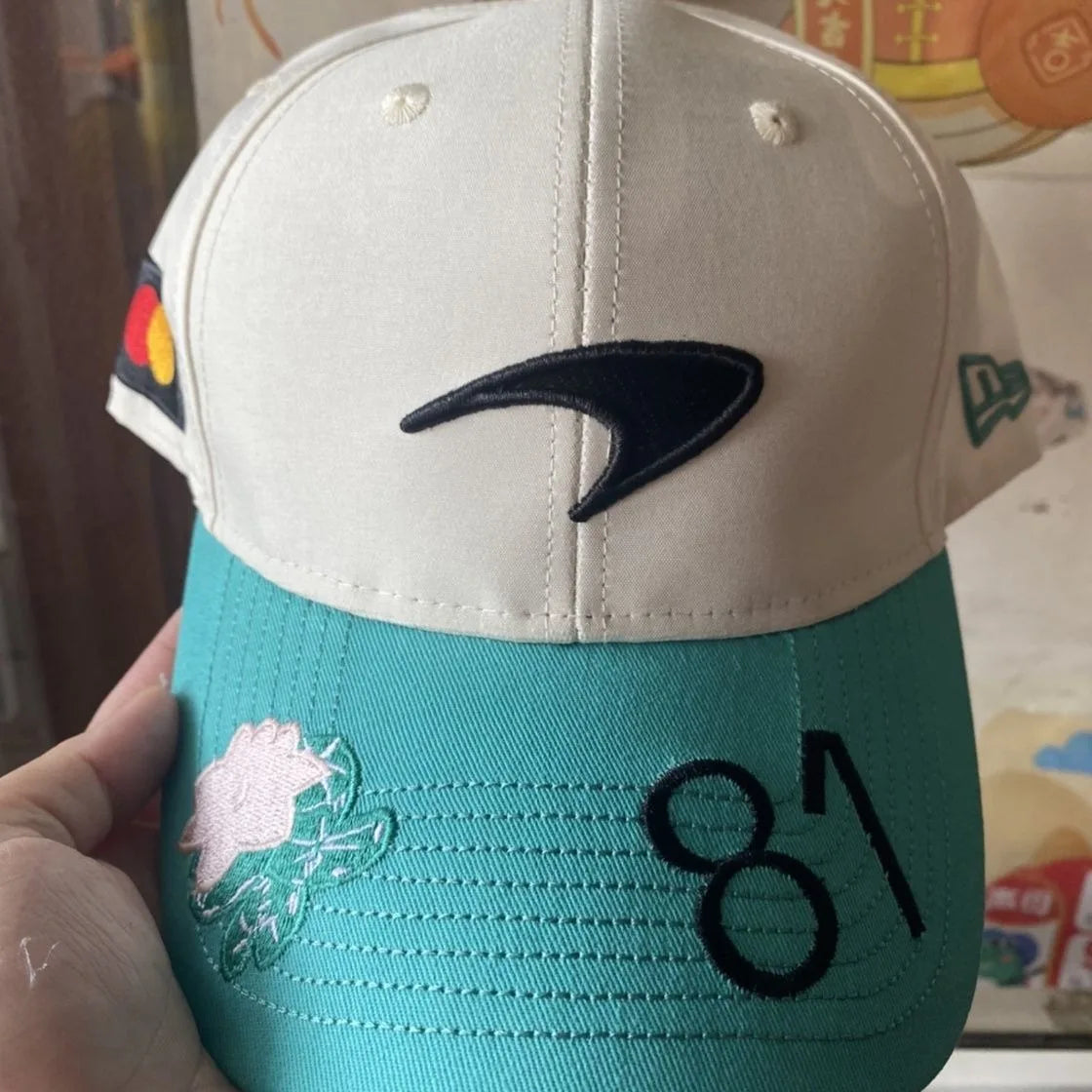 Embroidery For McLaren F1 Racing Team Snapback Fashion Baseball Hats Breathable Casual Casquette Outdoor For Men's And Women's