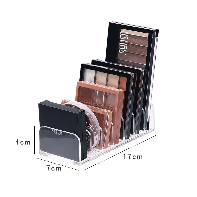Eyeshadow Palette Organizer Eyepowder Storage Tray Cosmetics Rack Makeup Tools Compartment Holder For Women makeup organizer