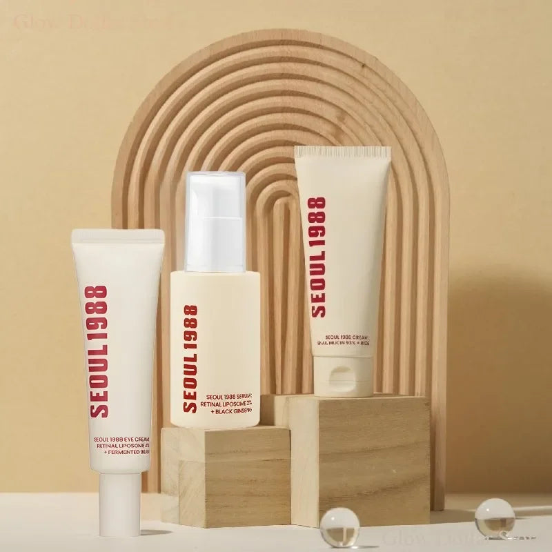 Korean Seoul 1988 Serum Retinol Black Ginseng Essence ,Facial Essence Eye Creams ,Anti Aging Moisturizing Snail Cream Skin Care