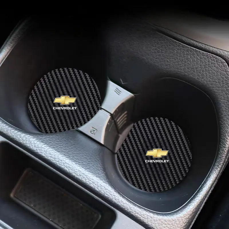 Car Cup Holder Coaster Anti-Slip Car Water Cup Pad For Chevrolet Cruze Impala Malibu Silverado Cobalt Impala Onix pioneer Tahoe