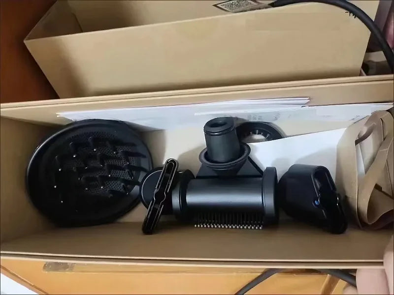 New;HS09 Bestselling 7-in-1 High Speed 110000 RPM Hair Dryer with Negative Ion Wrap and Hairstyling Outdoor Hotel Curler