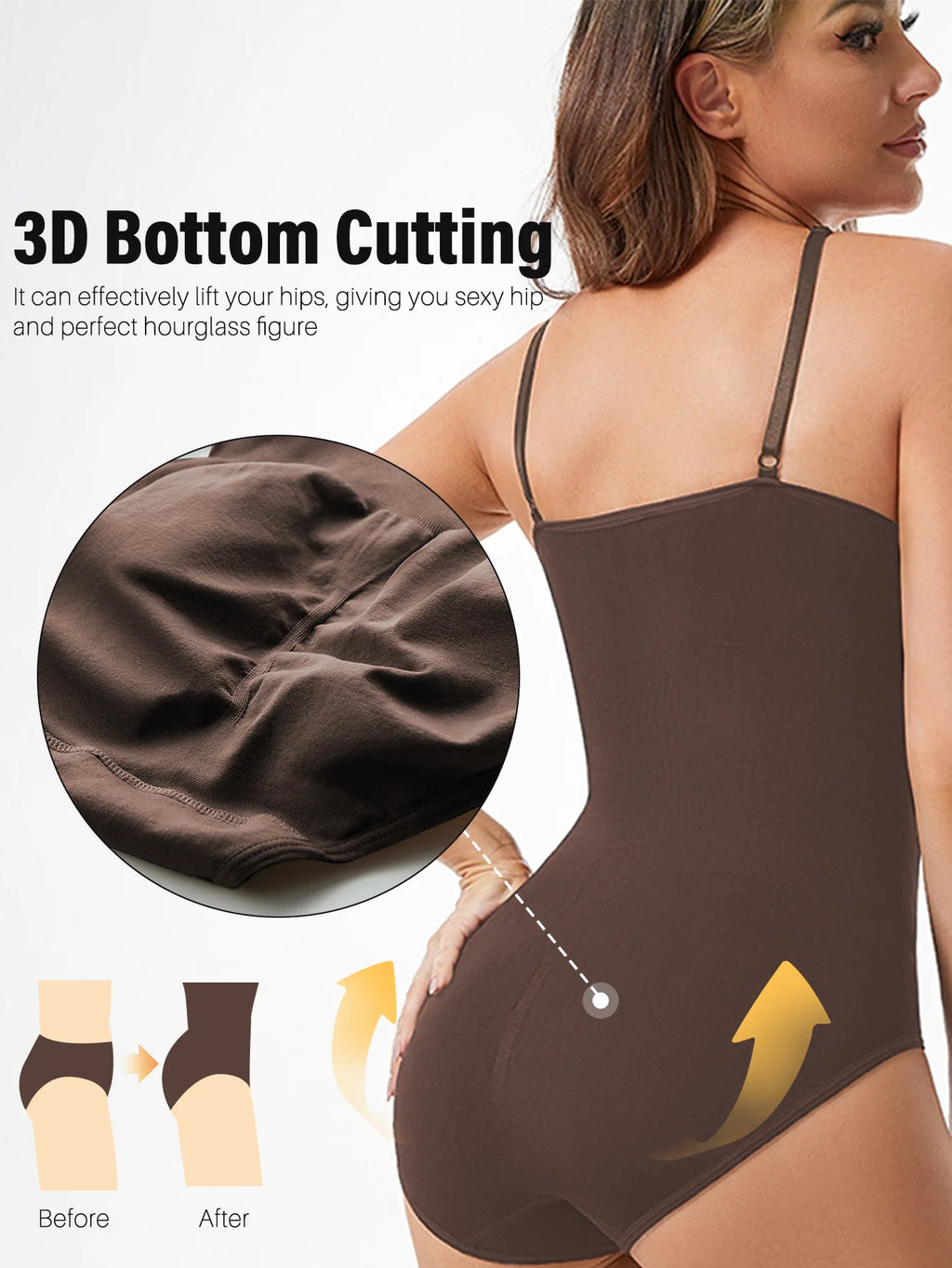 Drop Shipping Women Sexy Shapewear Seamless Slimming Butt Lifter Shaper Smooth Out Bodysuit Open Crotch High Elastic Body Suits