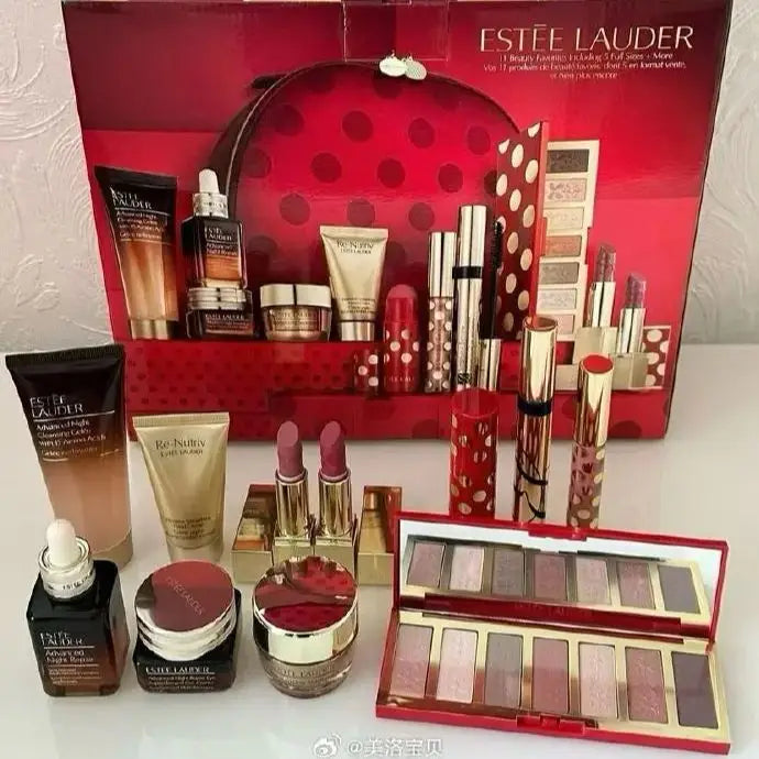 Estee Lauder 12-Piece Holiday Blockbuster 9 Full-Size Favorites Beauty Gift Set - Birthday Christmas Gift Set Holiday for Women