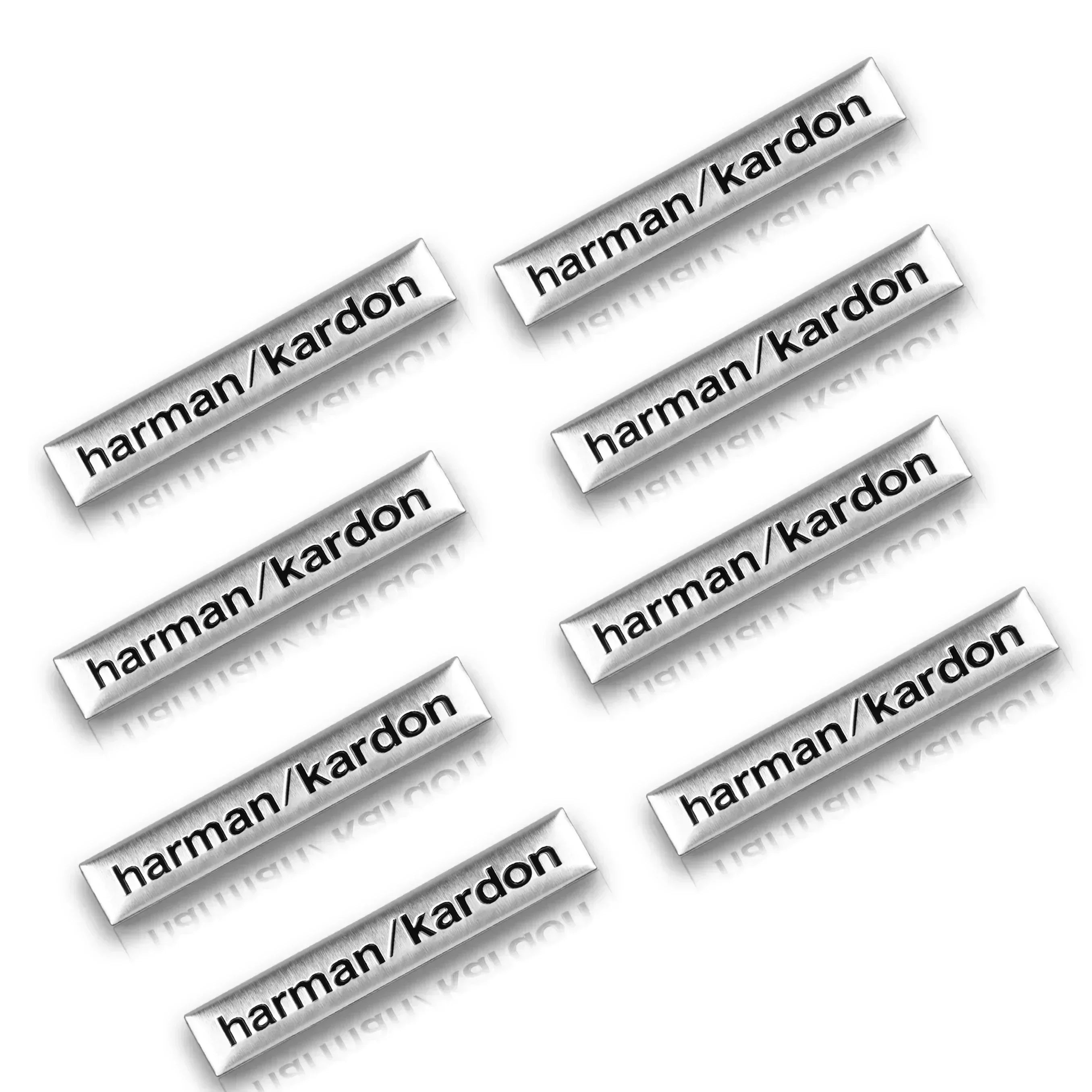 Harman Kardon Badge aluminum 3D car audio sticker For BMW M Renault Toyota Ford Skoda Opel Mitsubishi Hyundai Tesla Audi RS