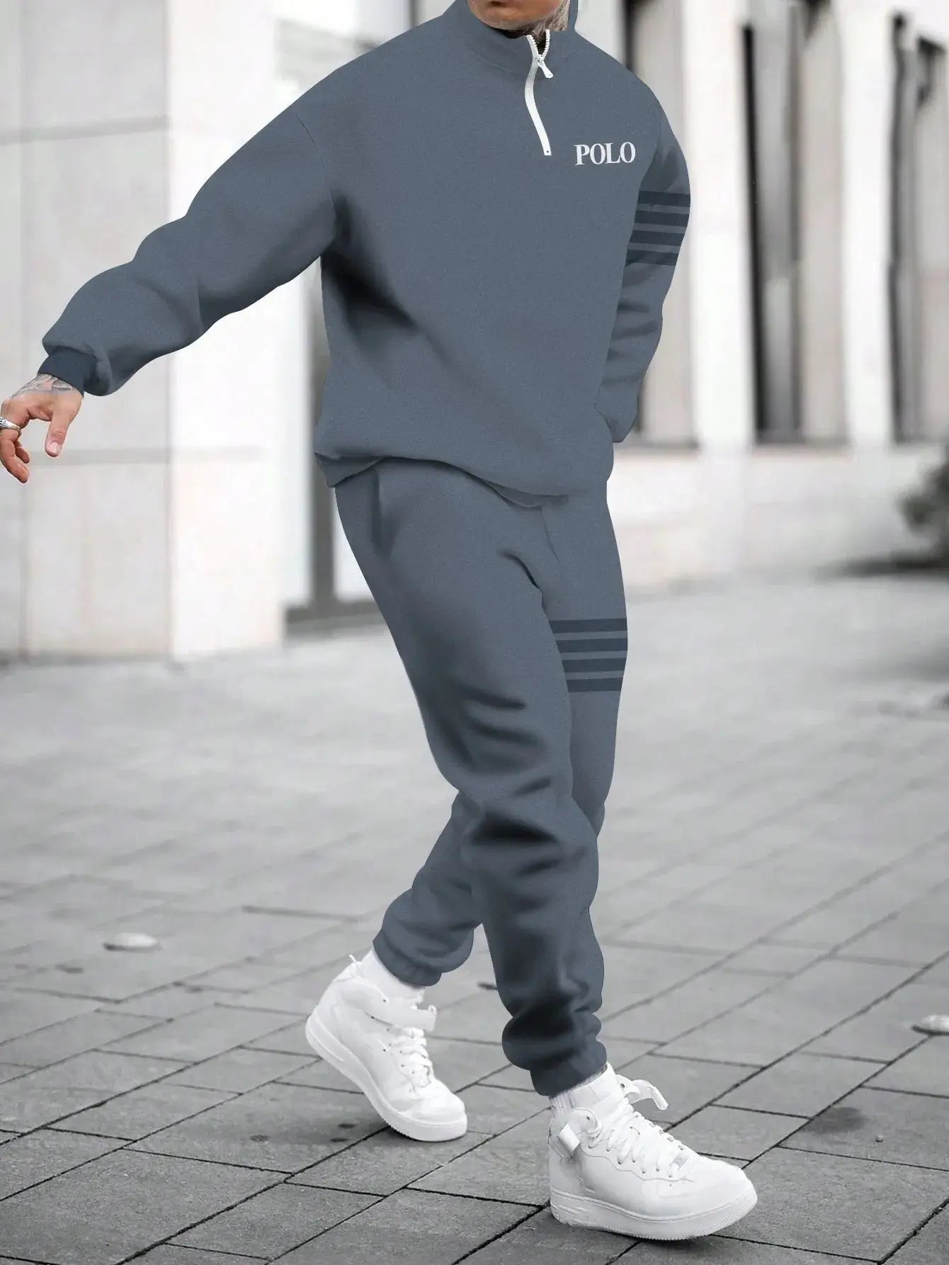Men's Hoodie Sweatshirt 3D Print Casual Sportswear Long Sleeve Loose Fit Spring Autumn Set with Pants Polyester Fabric