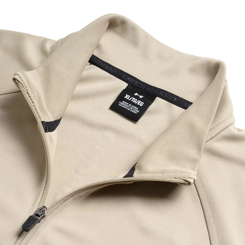 Under Armor Men's Classic Logo Loose and Comfortable Stand Collar Sports Jacket Running Fitness Training Casual Jacket 25600404-299