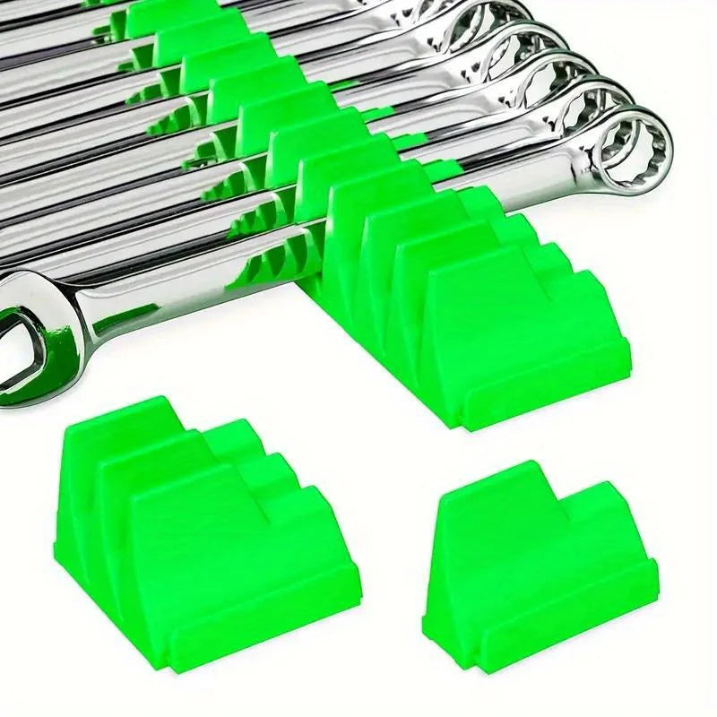 20-Pocket Magnetic Hex-Shaped Modular Toolbox Holder Storage Organizer for Spanners, Durable Plastic Construction