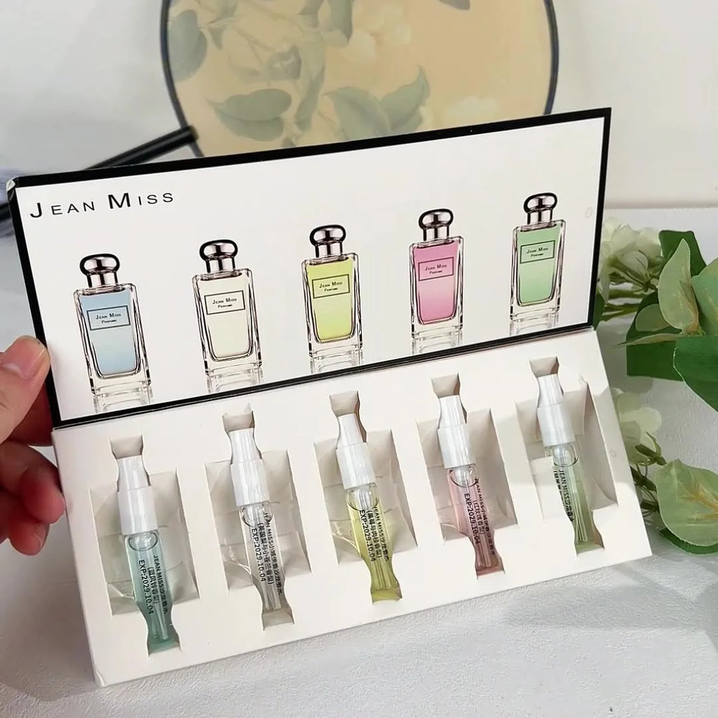 5*3mlWomen's Perfume Set Original Fresh Long-Lasting Floral Fragrance Eau De Toilette Gift Box Five-Piece Plant-Based Collection