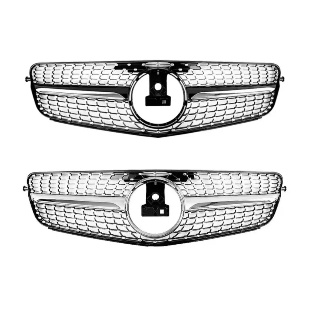Front Bumper Grille Grill Tuning Accessories For Mercedes Benz C class W204 2007-2014 C180 C200 C250 C300 AMG GT Diamond Style