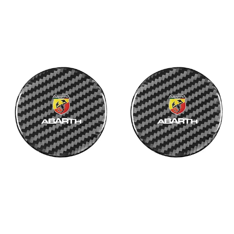 2PCS Car Water Coaster Cup Mat Bottle Holder Anti-slip Waterproof Interior For Fiat Abarth 595 Abarth 500 abarth 124 spider