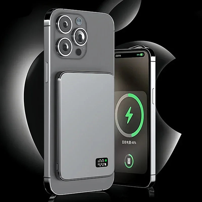 CCC Certified China standard Thin Ultra Power Bank for MagSafe Magnetic Wireless Portable Battery Display for iwatch Airpods