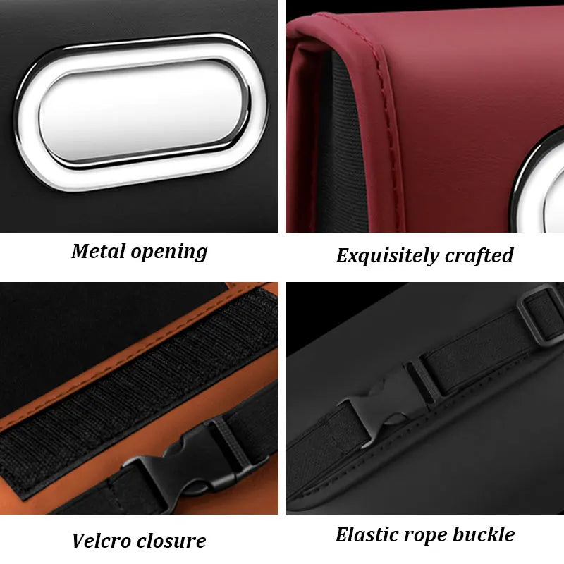 for Baojun 510 730 360 560 RS-5 530 630 Wuling Hongguang S Leather Car Tissue Bag Seat Back Hanger Kleenex Case Visor Napkin Box