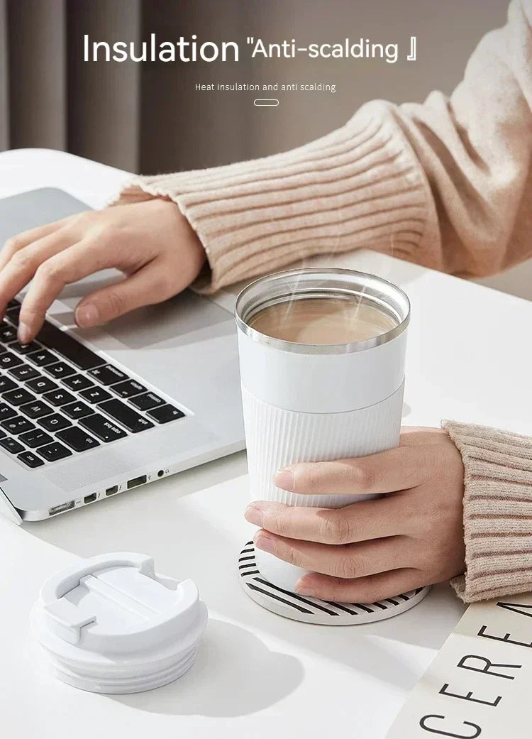 510ml stainless steel coffee cup hot mug for Mercedes-Benz A B C E S-Class W204 W205 W212 W213 W176 GLC CLA AMG W177 G63 GLA