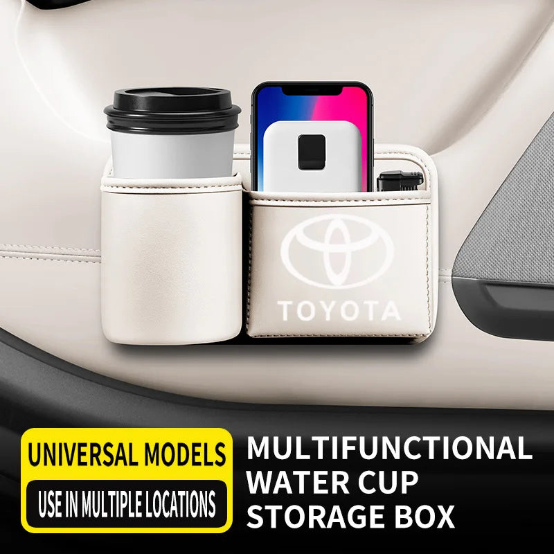 Toyota car seat back storage box multifunctional creative car water cup holder seat rear door storage box car supplies