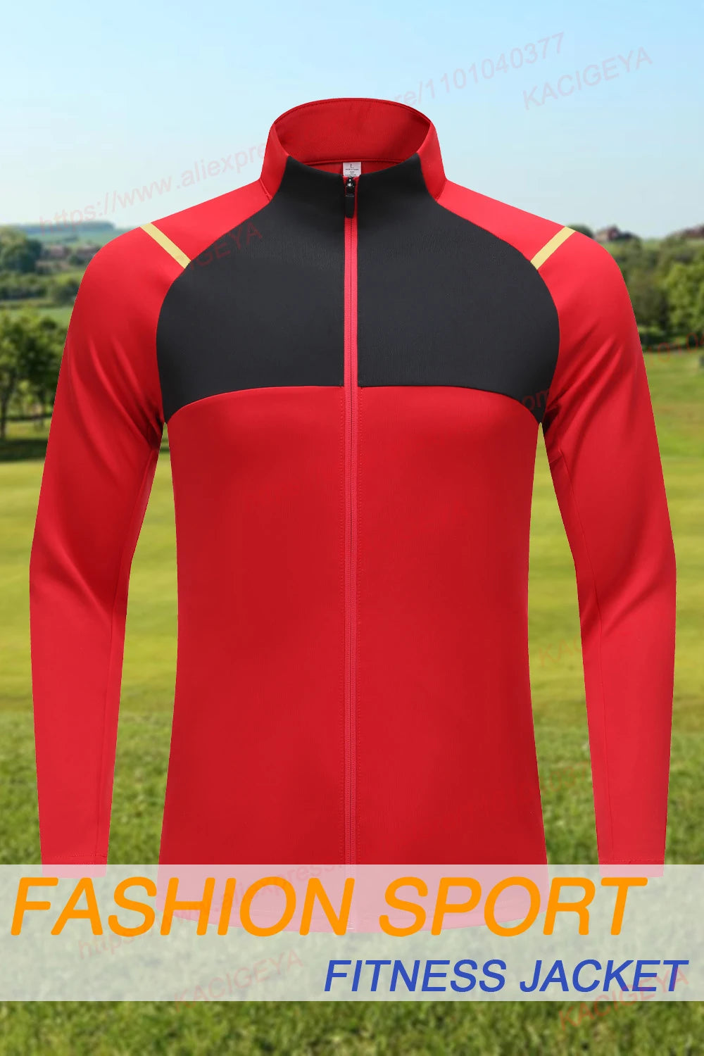 Men Sweatshirt Running Training Patchwork Zipper Pocket Outdoor Casual Fashion Coat Gym Jogging Breathable Quick Drying Jacket