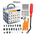 100Pcs-800pcs Car Fastener Clip Kit Fender Rivet Clips Auto Body Push Retainer Pin Rivet Bumper Door Trim Panel Retainer Repair