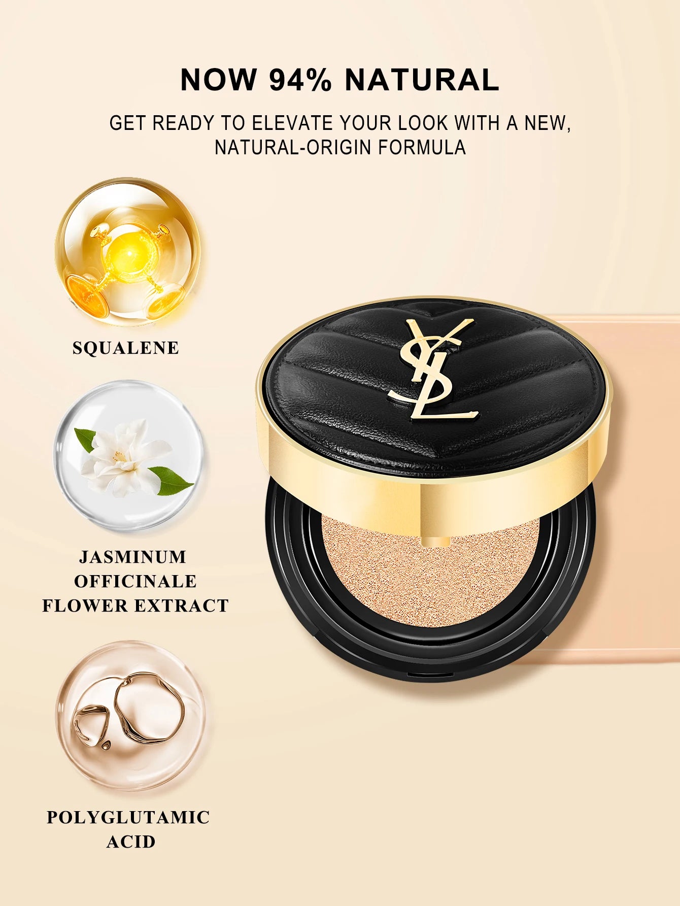 Yves Saint Laurent Le Cushion Encre De Peau-Luminous Matte Cushion Foundation SPF 33/ PA++  All Day Flawless Coverage Shine-Free