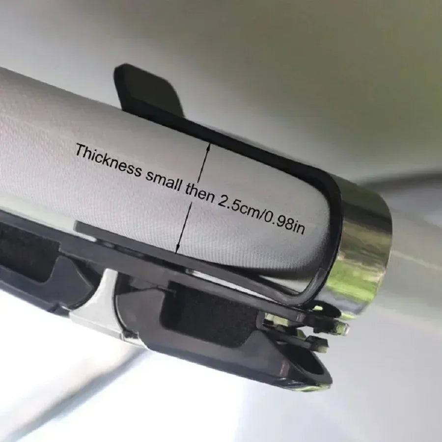 80-degree Rotating Multi-functional Car Eyeglass Storage Clip Bidirectional Automobile Eyeglass Clip Holder for Easy Access
