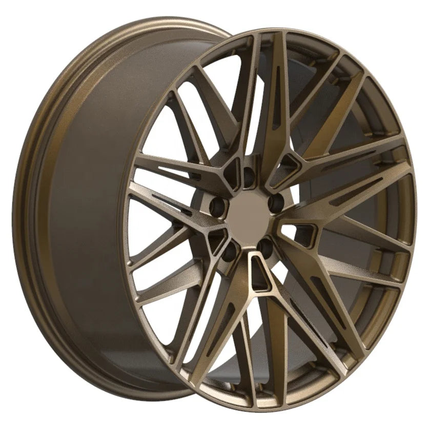 Custom Passenger Car Wheels 18 19 20 21 22 Inch 1 Piece Matte Rims Bronze Forged Wheel