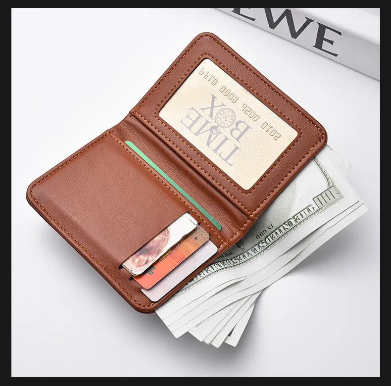 Leather Men Wallet Gift Coin ID Cash Credit Card Holder Purses For BMW X3 X5 M5 M3 E46 E90 E60 F10 E39 F30 E36 G30 E87 E30 G20