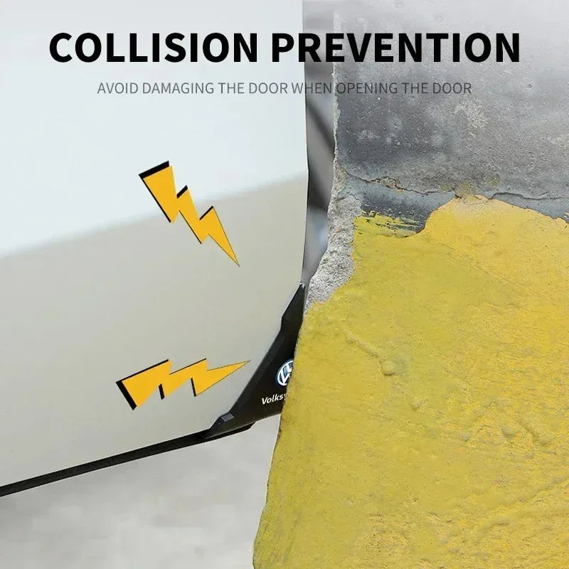2Pcs Car Door Corner Cover Bumper Anti-scratch Protector For Volkswagen TSI TDI R32 MK4 GTI Golf Polo Tiguan Passat Jetta Touran