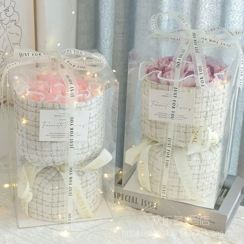 Vntine's Day Rose Bouquet Soap Gift for Girlfriend Best Friend Birthday Present Creative Festival Supplies Creative Gifts