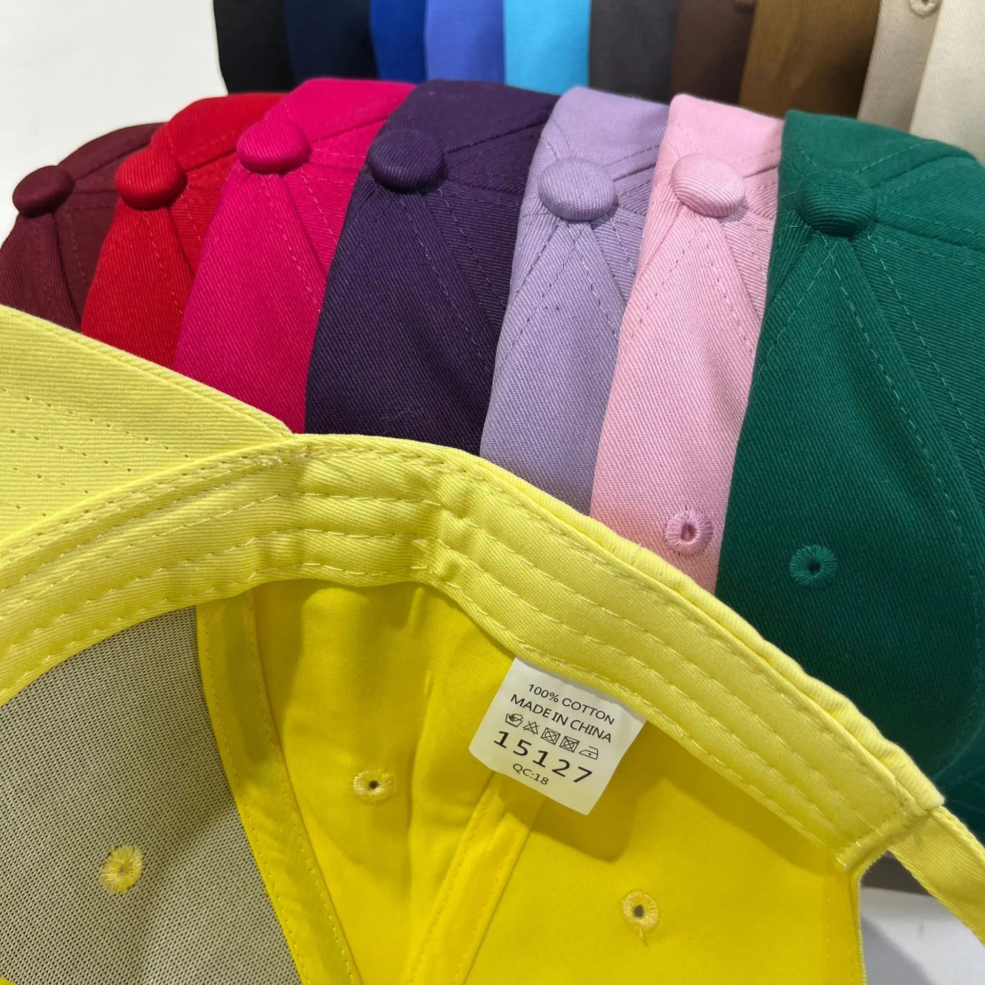 MI Hardtop Cotton Baseball Cap Versatile For All Seasons Multi-Color Duckbill Cap Fashionable Daily Casual Sports Cap