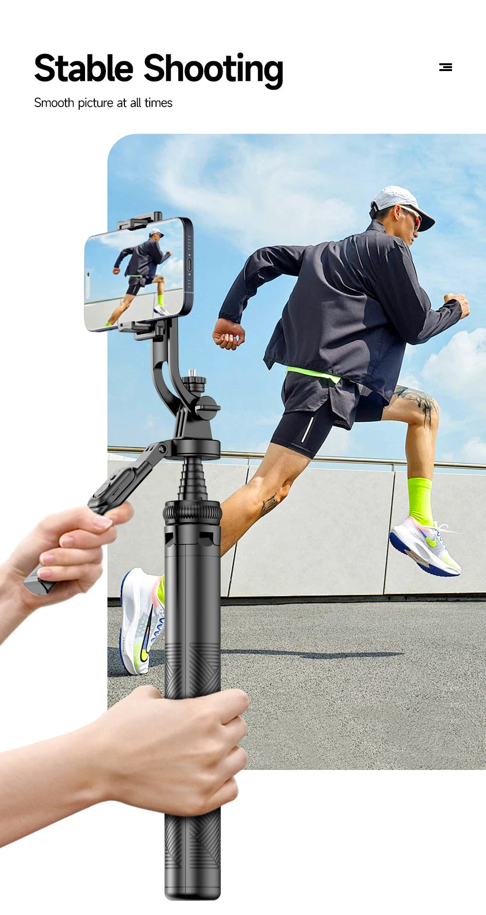 Tripod for Smartphone Light Camera,Tripods Stand with Wireless Bluetooth,Selfie Stick brackets with Phone Holder for Vlog/Video