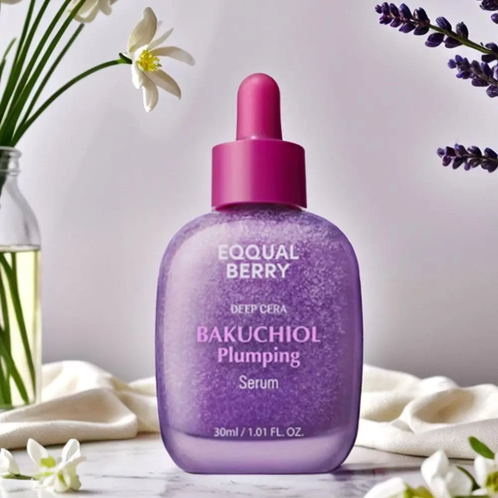 Korean EQQUALBERRY Bakuchiol Plumping Serum Enhances Elasticity Tightens Pores  Deeply Nourishes Skin Facial Skin Care