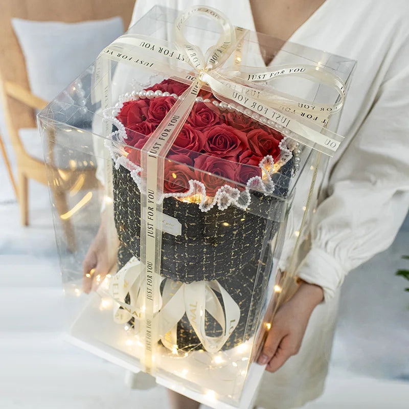 Vntine's Day Rose Bouquet Soap Gift for Girlfriend Best Friend Birthday Present Creative Festival Supplies Creative Gifts
