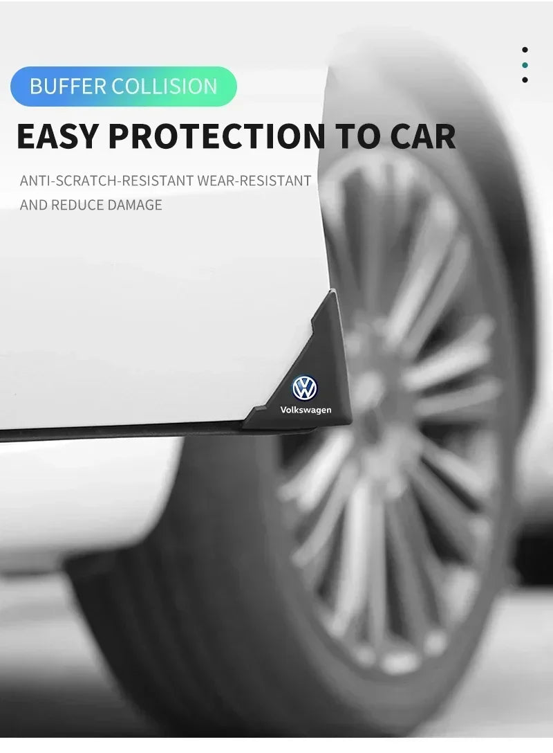 2Pcs Car Door Corner Cover Bumper Anti-scratch Protector For Volkswagen TSI TDI R32 MK4 GTI Golf Polo Tiguan Passat Jetta Touran
