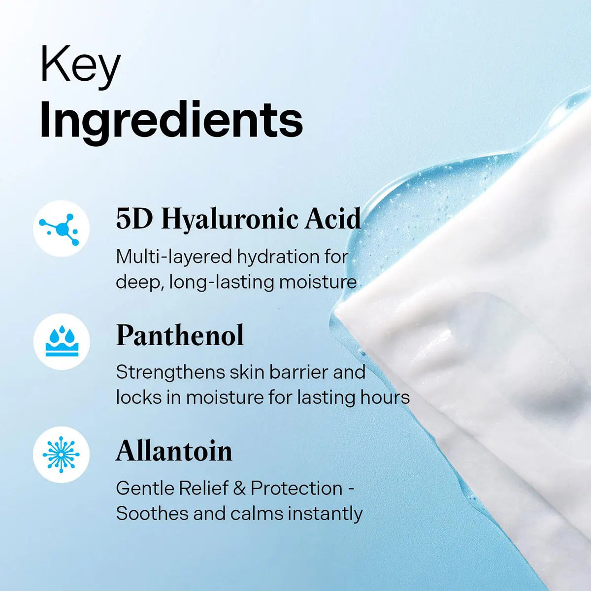 Torriden DIVE-IN Hyaluronic Acid Facial Sheet Masks 10pcs,Thin & Skin-Fit,Deep Hydration,Weekly Treatment,K-Beauty,Korean Makeup