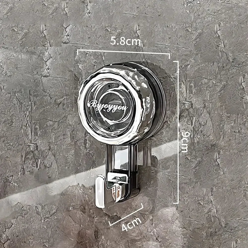 Fashion Powerful Suction Cup Hooks Vacuum Reusable Shower Hooks Heavy Duty Clothes Hook Traceless Clothes Hook