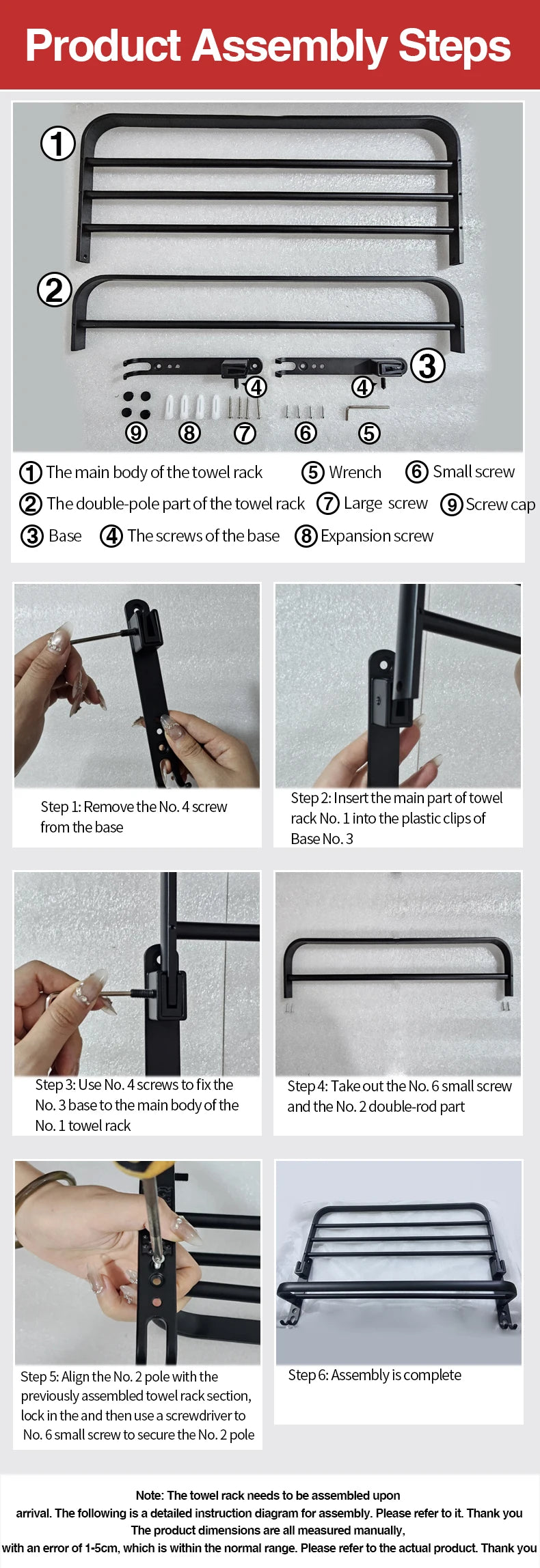 Upgrade And Thicken Grey/Black 40CM-60CM Towel Rack Space Aluminum Toilet Storage Rack Wall Mounted BathTowel Rack
