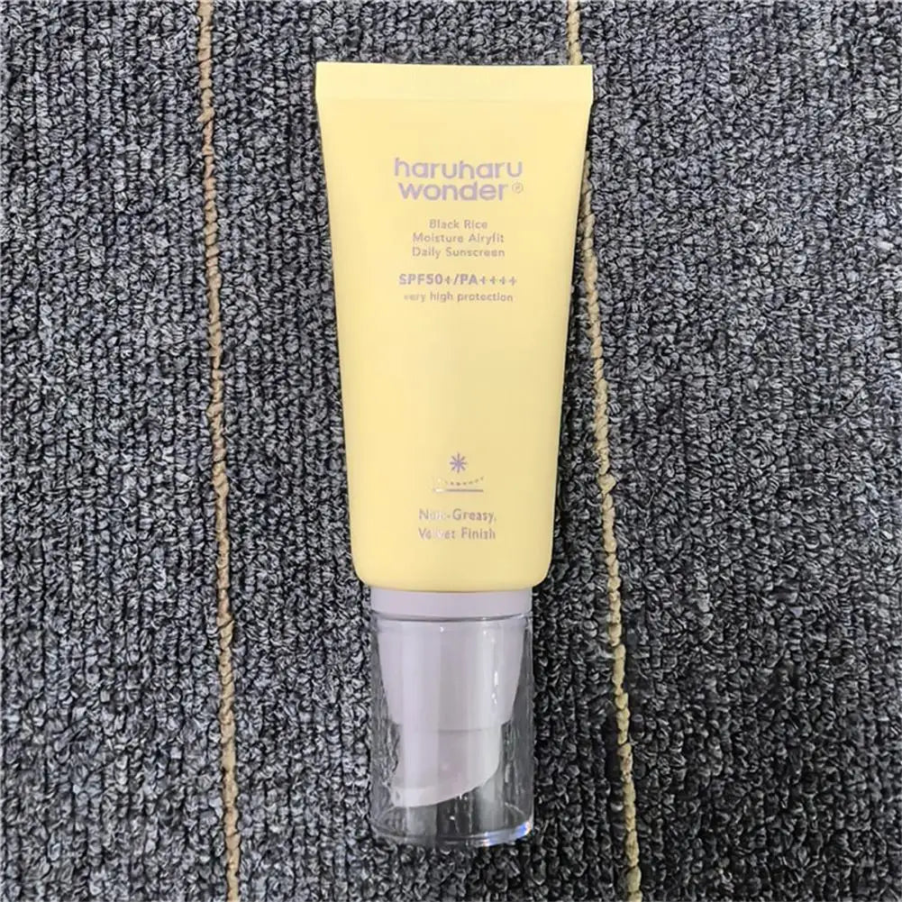 50ml Haruharu Wonder Black Rice Moisture Airyfit Daily Sunscreen Velvet Finish Accessories